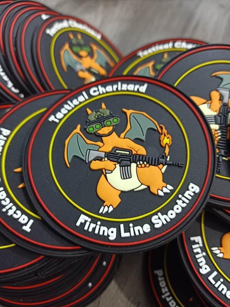 Tactical Charizard Hook & Loop Patch For Tactical Bags, Etc