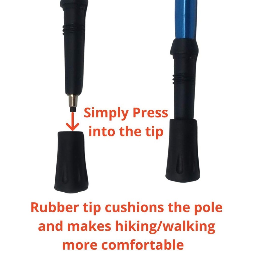 Sand Dipper Rubber Walking Tips | 2 Pack