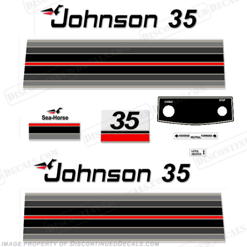 Fits Johnson 1982 35hp Decals