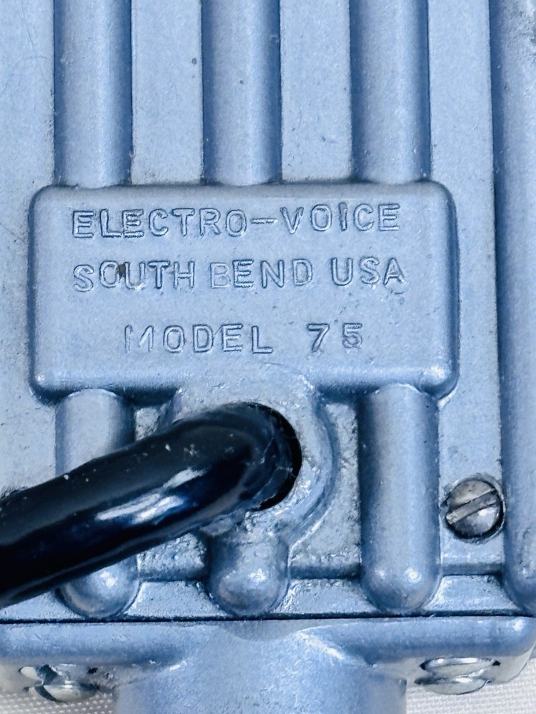 Electro Voice Model 75 Carbon Microphone Vintage w Box Cable Untested
