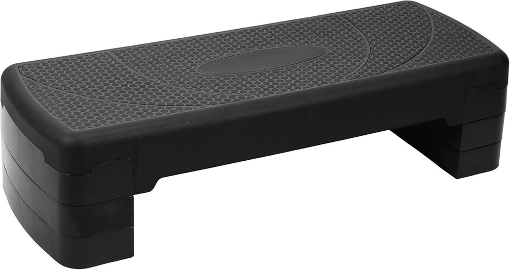 Aerobic Step Platform Trainer with Adjustable 3-Level Risers, 400 Pound Weight C