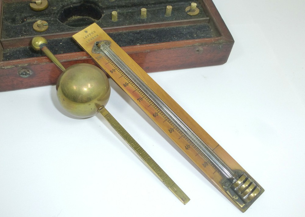 Sikes Hydrometer by Loftus London about 190