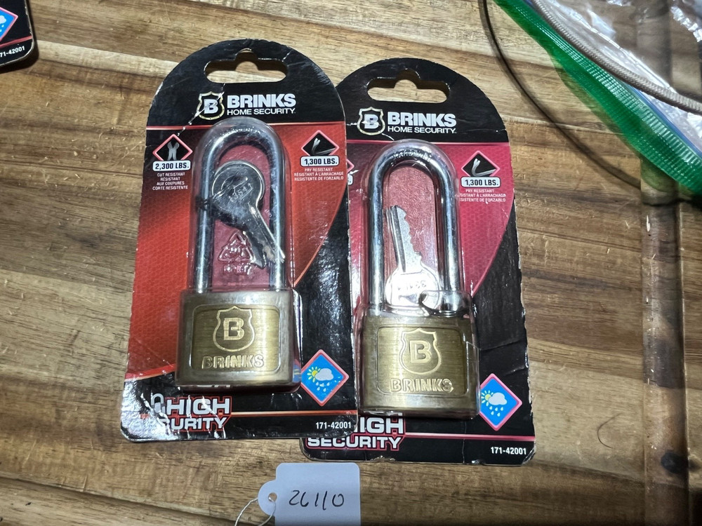 Brinks Pad Locks 1300LB (you get two locks) (26110)