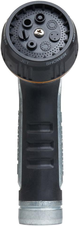 Melnor XT451 Heavyweight Metal 7-Pattern Nozzle, 1-(1 Pack), Basic