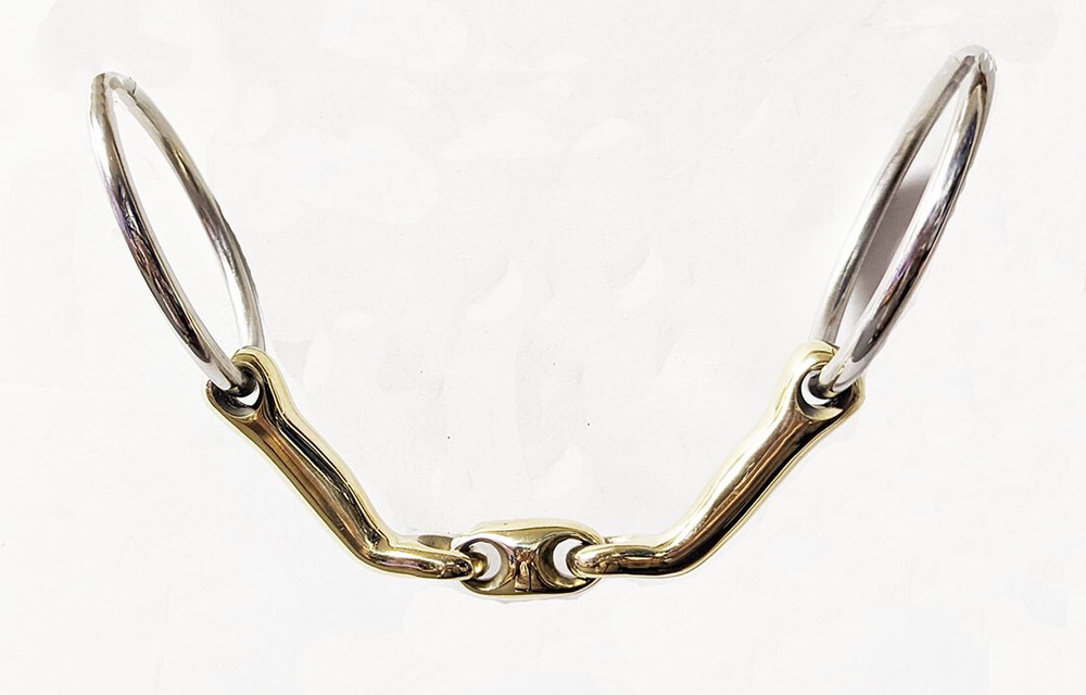 German Silver Demi Anky Snaffle Bits 14 mm