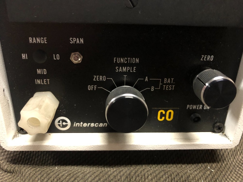 Interscan Model 1149 Carbon Monoxide Detector