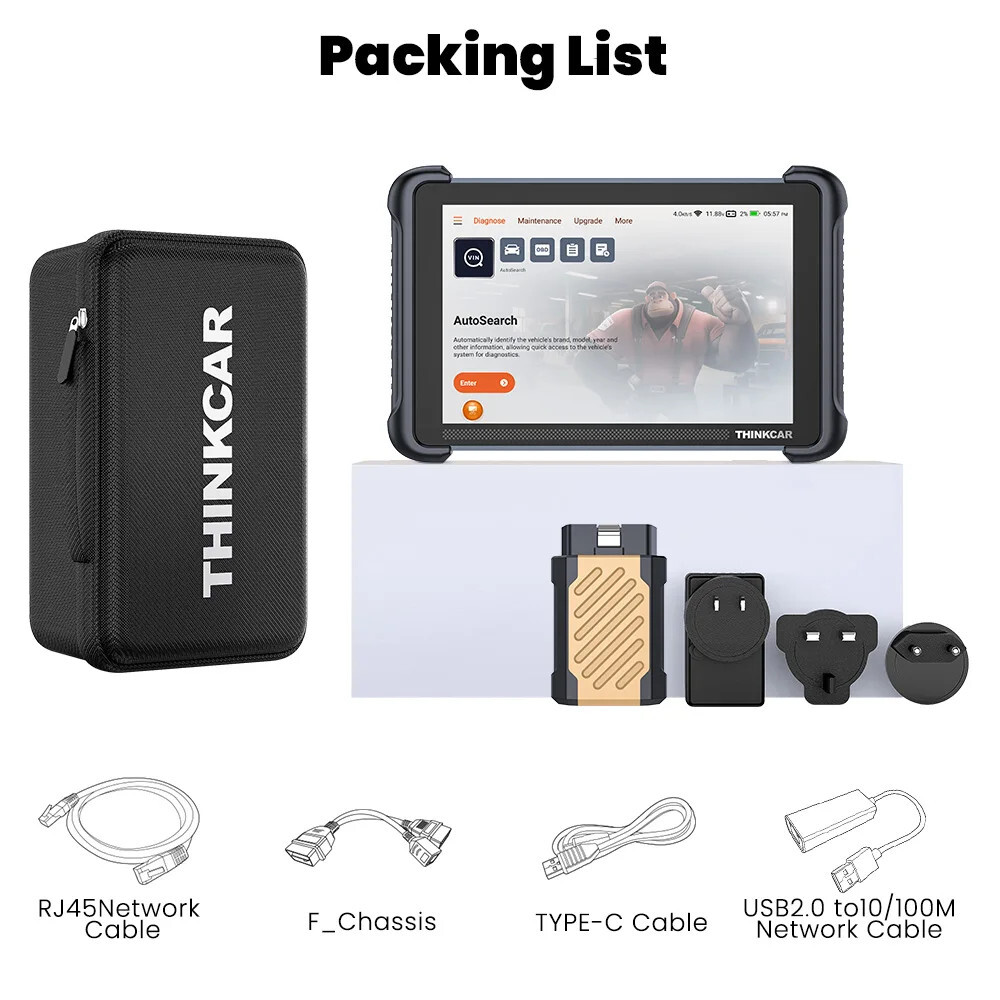 ThinkScan 689BT +TKEY101 Car Key Programmer Bidirectional OBD2 Scanner 34+Resets