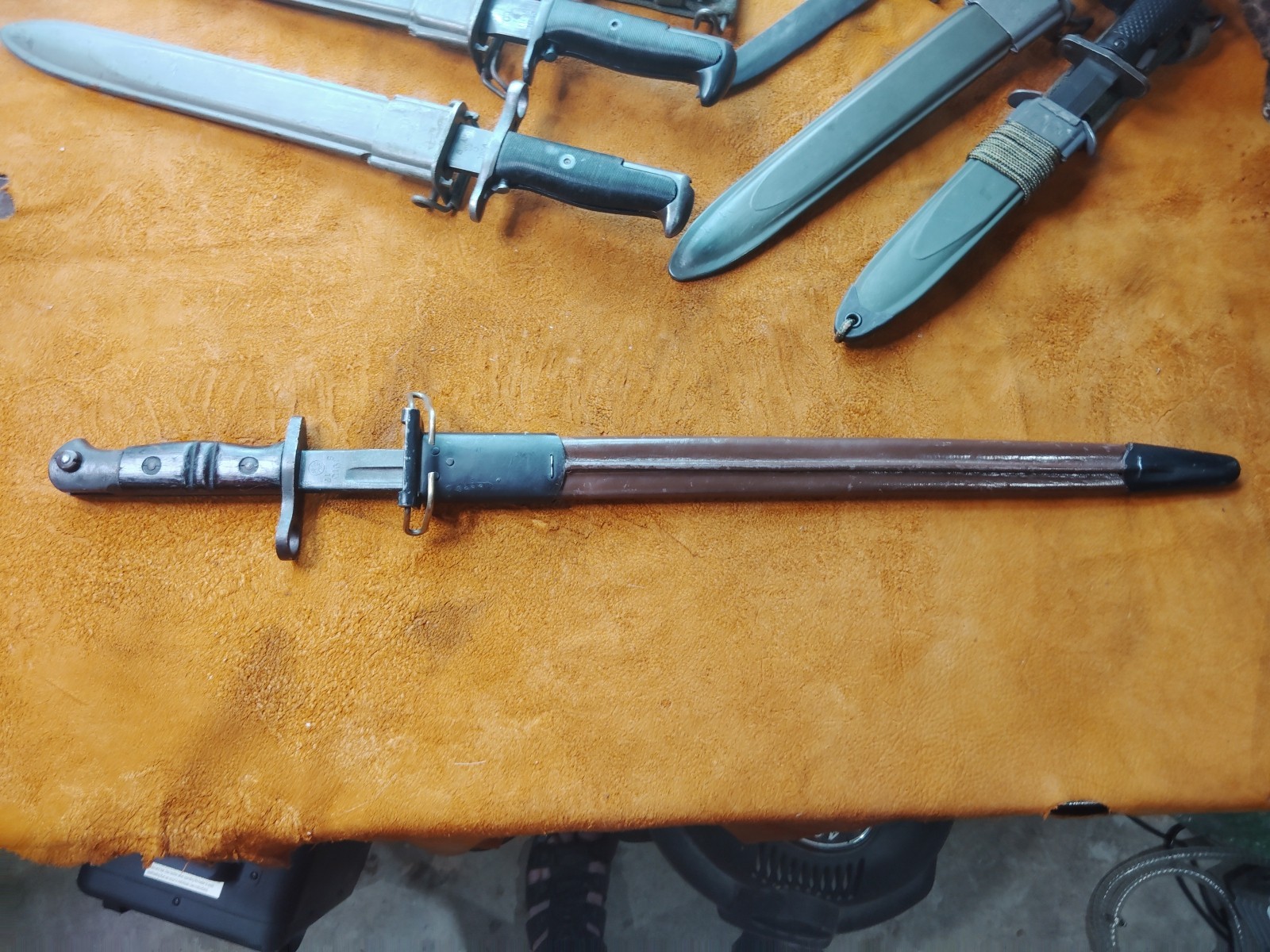 M1917 Enfield Remington Bayonet WWI WWII USMC 1913 8/17 British Markings US