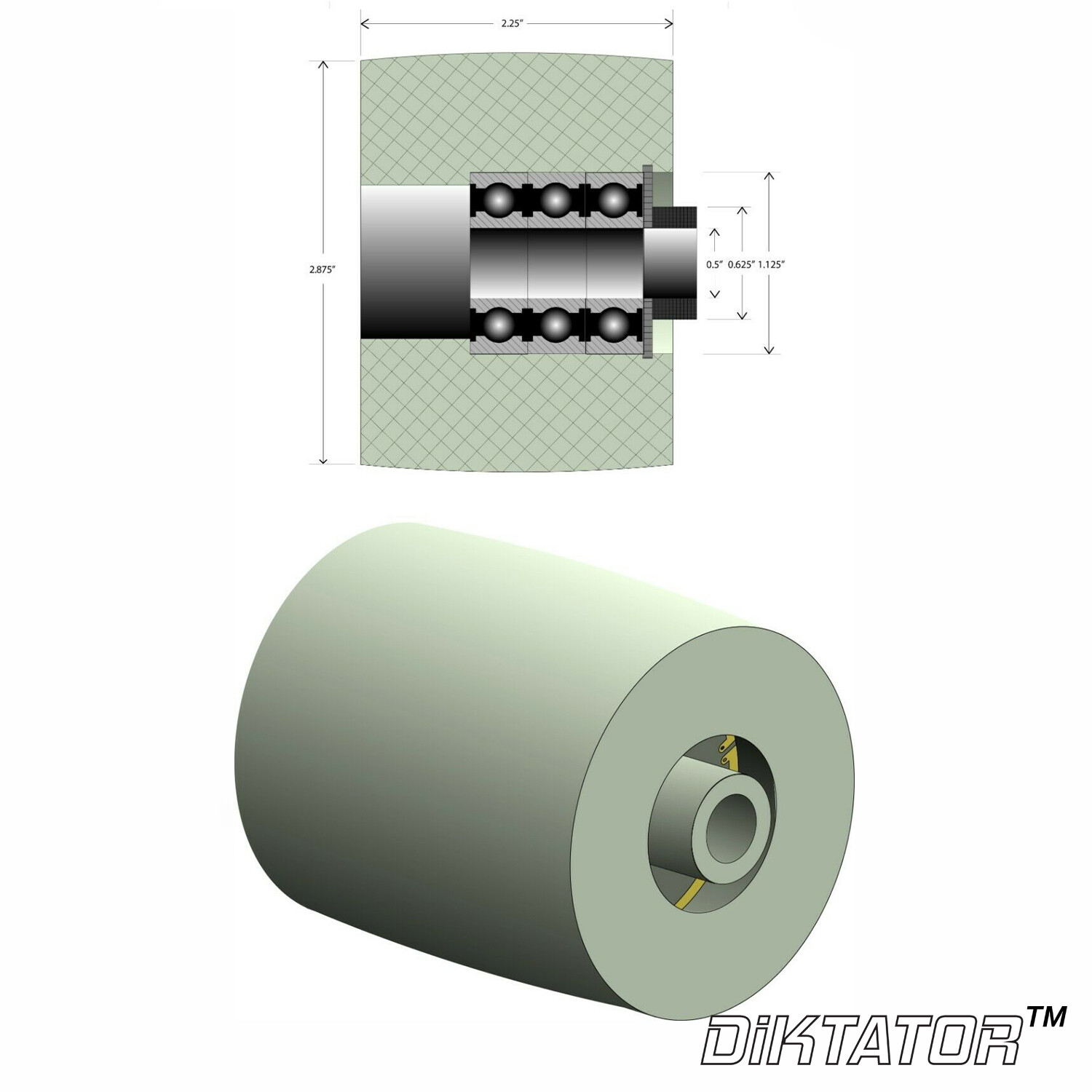 Wheel set for knife making 2" x 72" Belt Grinder (MADE IN USA) Fast Shipping