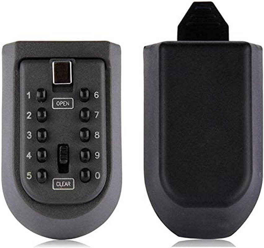 Mounted Push Button Combination Key Safe Storage Security Lock Box Rubber Cover