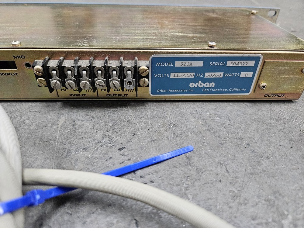 Orban Dynamic Balance Controller model 526A Sibilance Single Channel