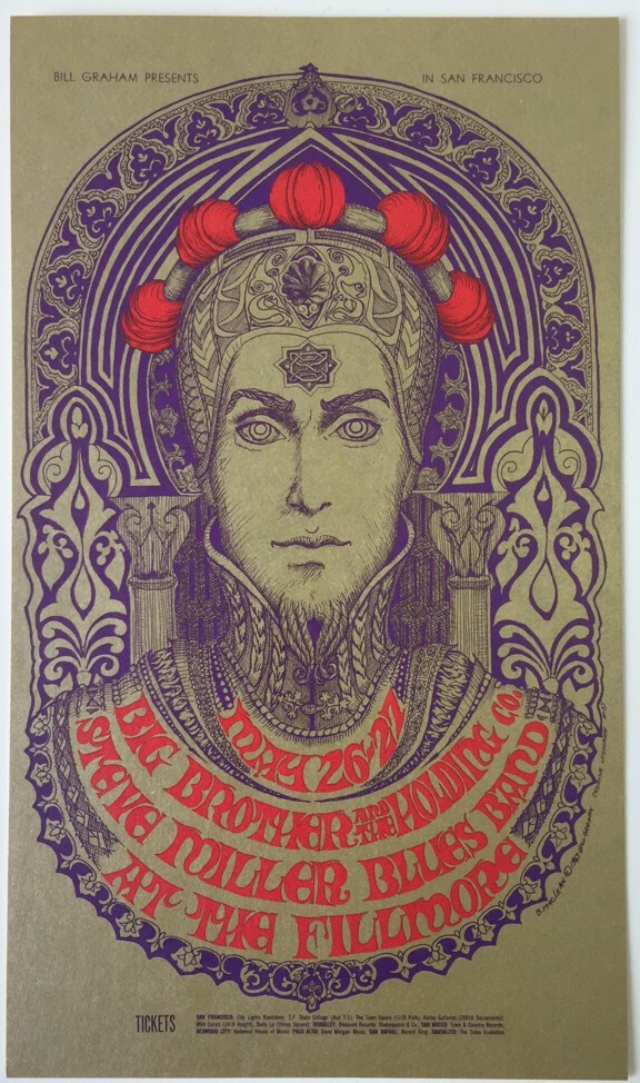 Bill Graham BG 65 Postcard 5/26-27/1967 Fillmore