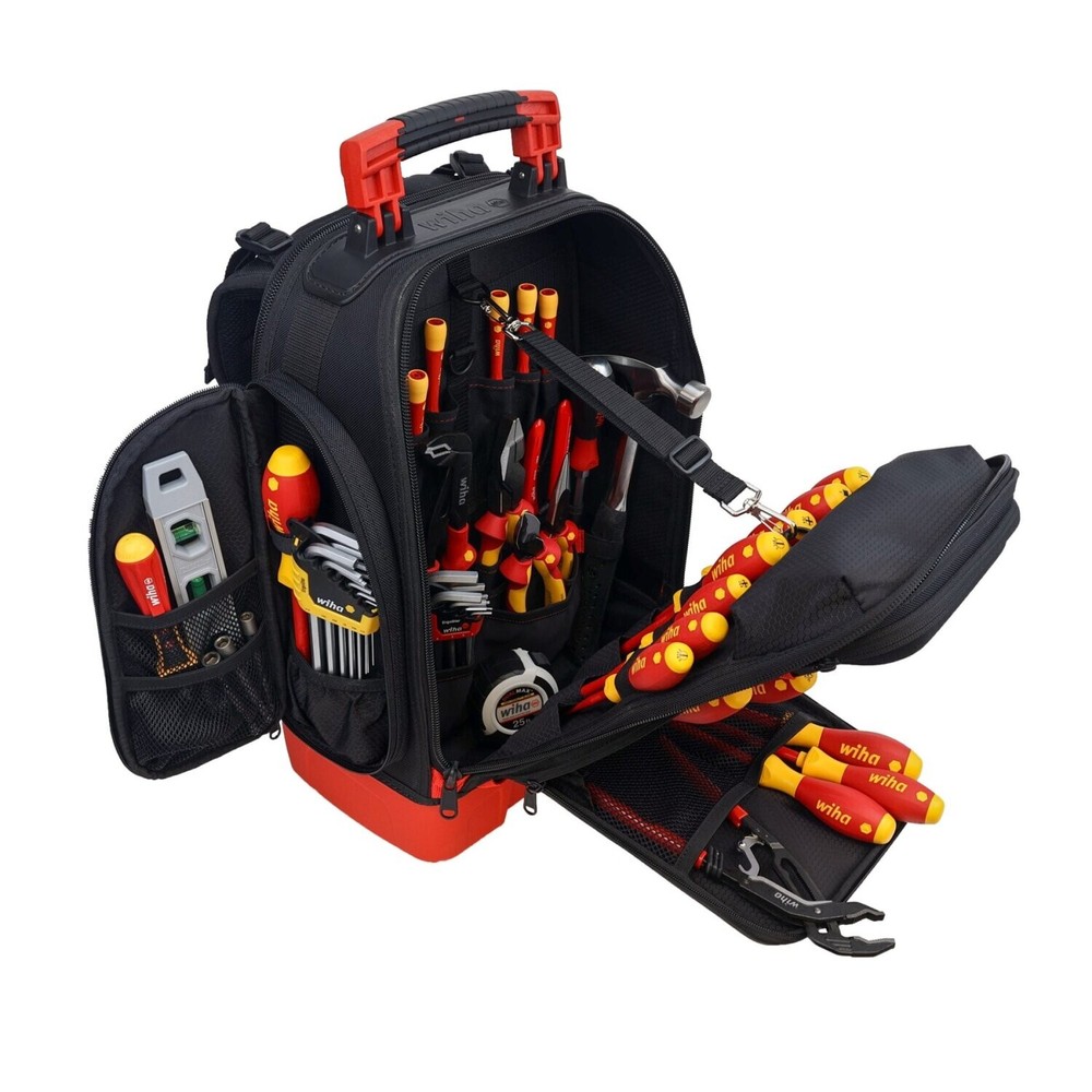 Wiha Tools 91872 Master Electrician's Insulated Tool Kit, 59 Pc.