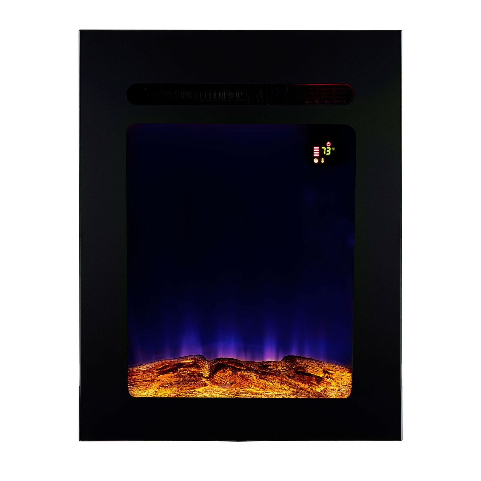 RV 18" Recessed Electric Fireplace Heater for Motor Home Camper Trailer Heating