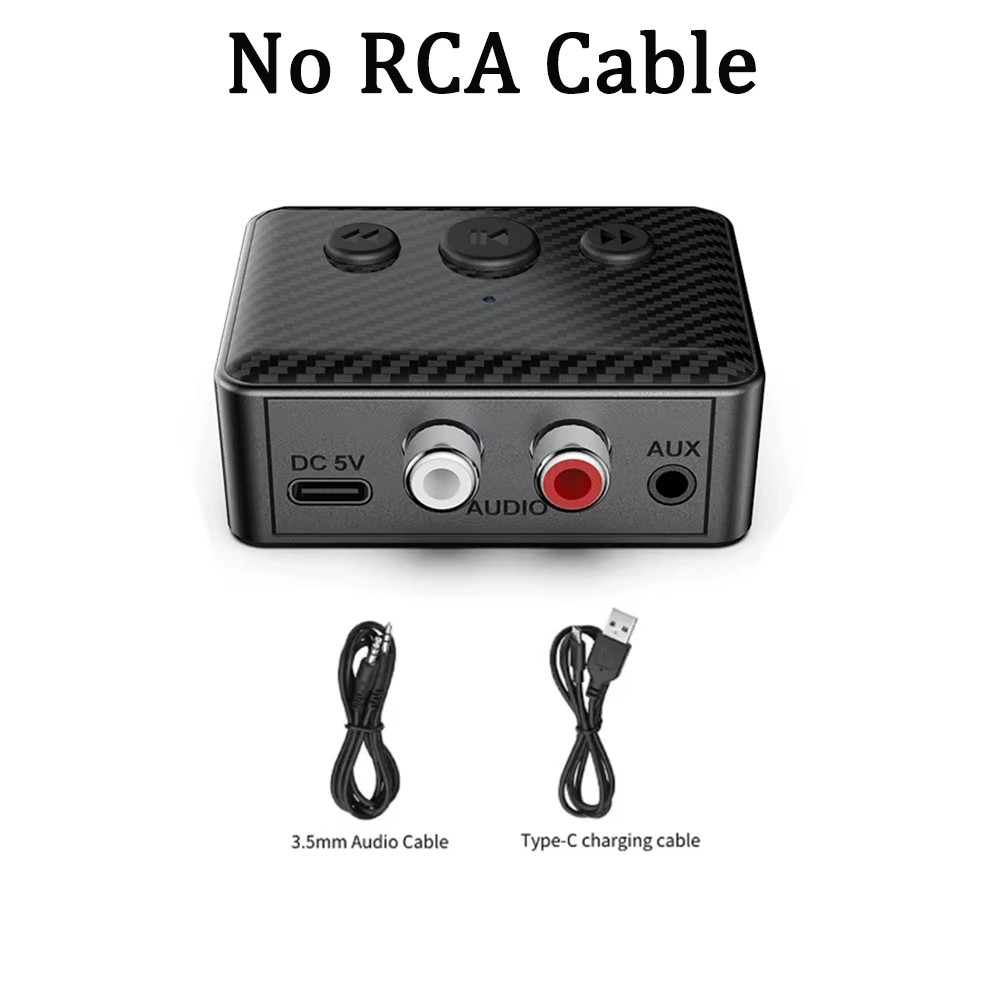 Wireless Audio Receiver Bluetooth 5.4 Stereo Music Adapter Support 3.5Mm AUX RCA