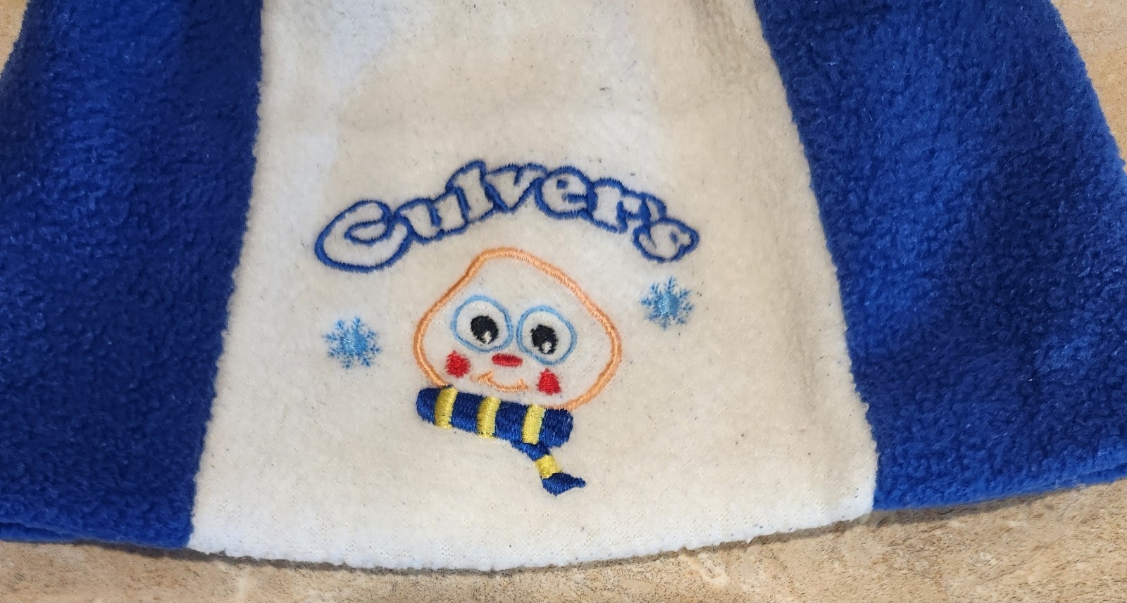 Culver's Scoopie Fleece Stocking Cap Hat with Tassels