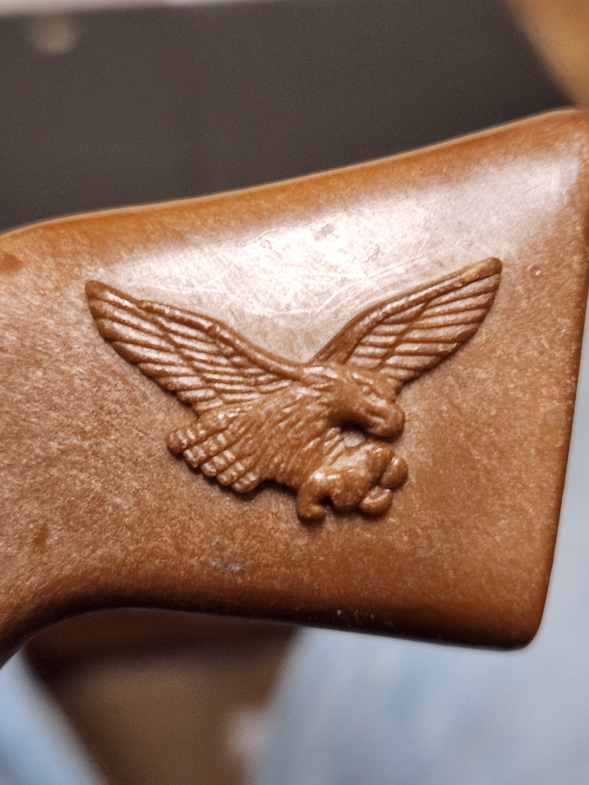 Vintage Schylling Diecast Toy Cap Gun With Holster and Eagle Grips