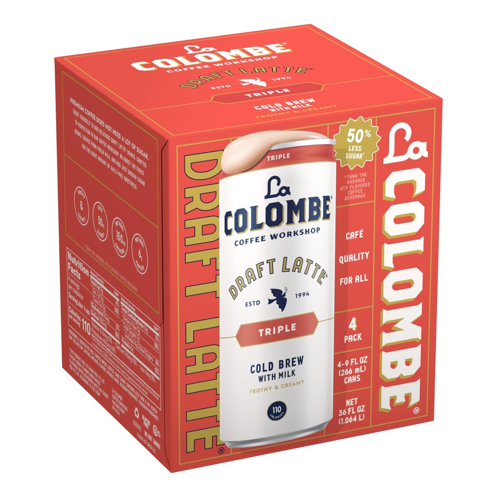 , Latte Draft Triple, 9 Fl Oz, 4 Pack