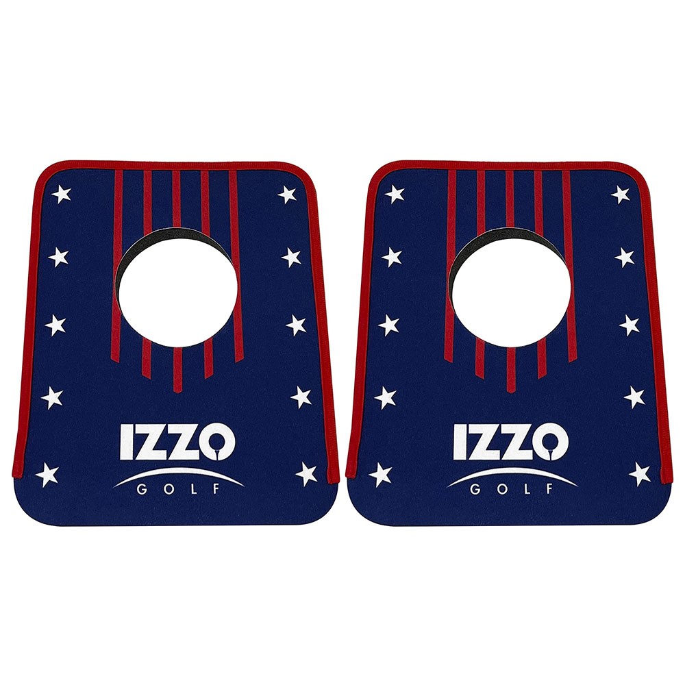 NEW Izzo Golf Mini Putting Cup Square Mats - Star Lined Sides