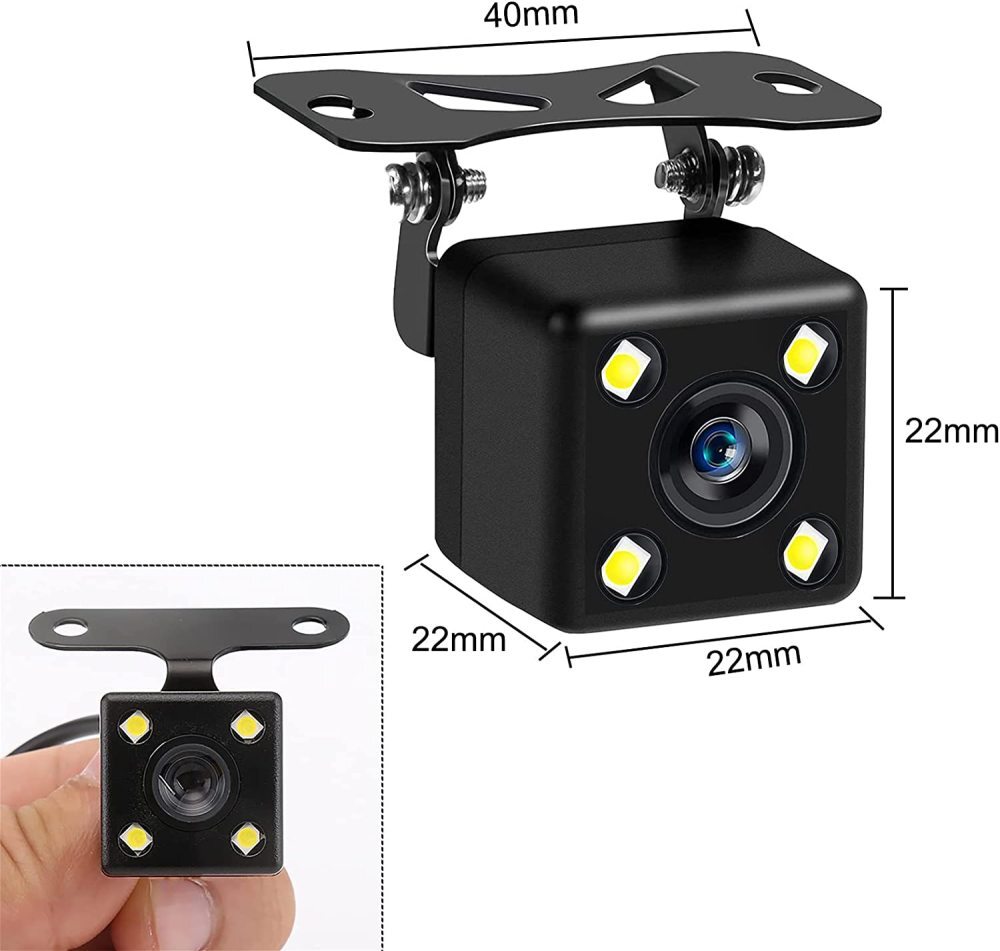 Car Rear View Backup Camera Parking Reverse Back Up Camera Waterproof CMOS 4LED