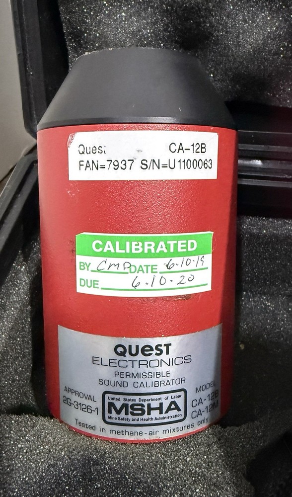 Quest Technologies Model 2700 Impulse Sound Level Meter W/Calibrator CA-12B