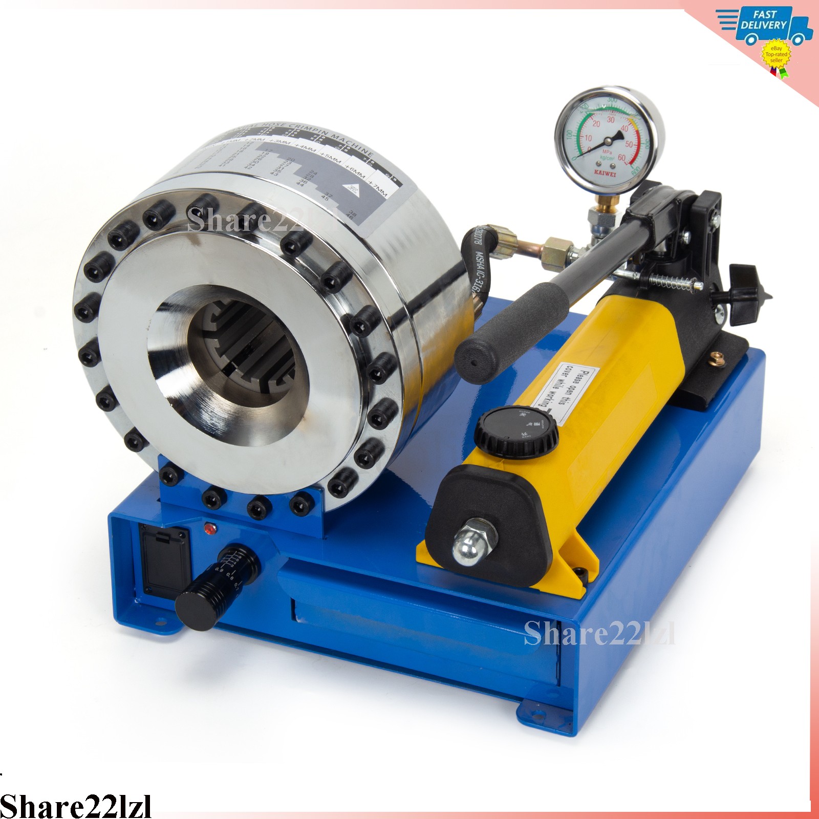 5600KN Hydraulic Hose Crimper Pipe Clamping Machine With 9 Sets Dies 10-30mm