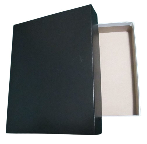 Matte Black Gift Box 9"x7"x1.5"h Solid Cardboard Display Packaging