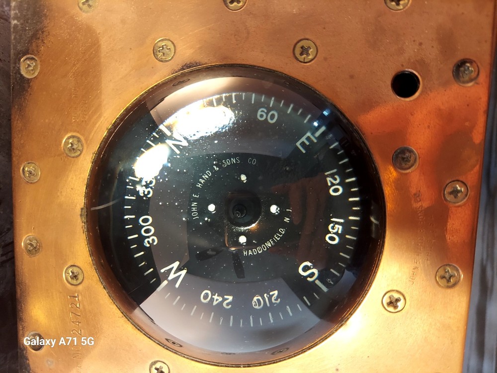 John E. Hand & Sons Co. Copper Ship Compass Model 24721