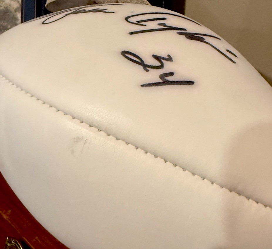 Walter Payton Signed Wilson Football. Beautiful. Guaranteed Original