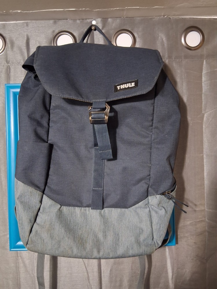 Thule Lithos 16L BACKPACK Carbon BLUE Excellent Condition