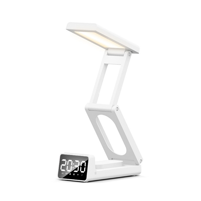 Soundless Folding Digital Clock Gentle LED Light Simple Interfaces Carryable