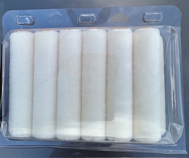 Dynamic Premium woven mohair mini paint rollers 4"x 3/16"