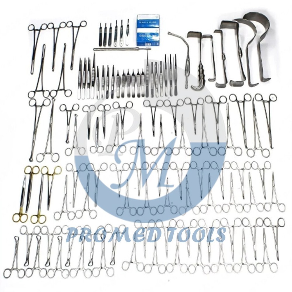 Basic Laparotomy Instruments Set of 108 Pcs Abdominal Surgery Kit High Quality