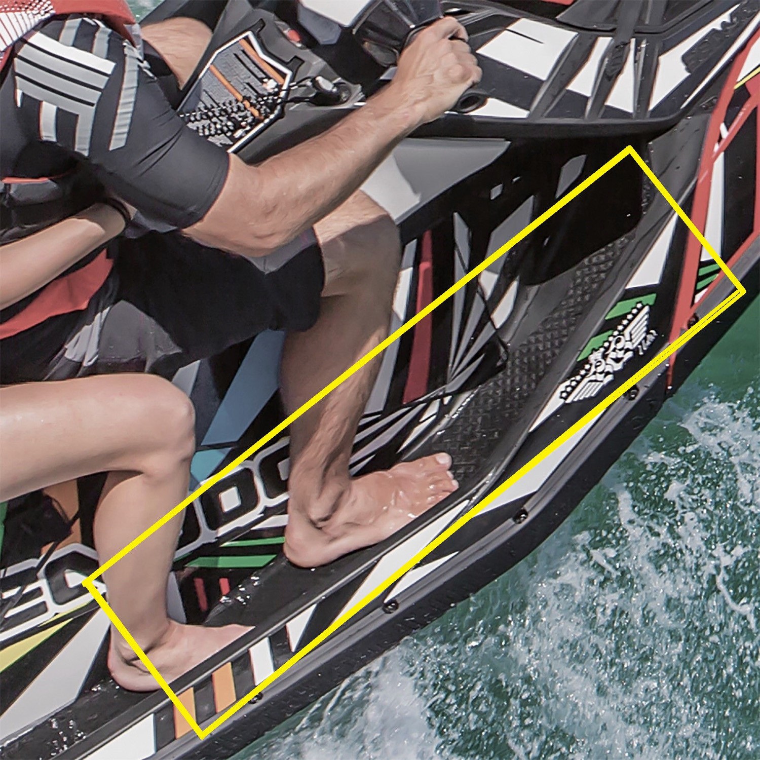 Sea-Doo New OEM PWC Spark Foot Well Floor Grip Grid Mat Kit 295100556