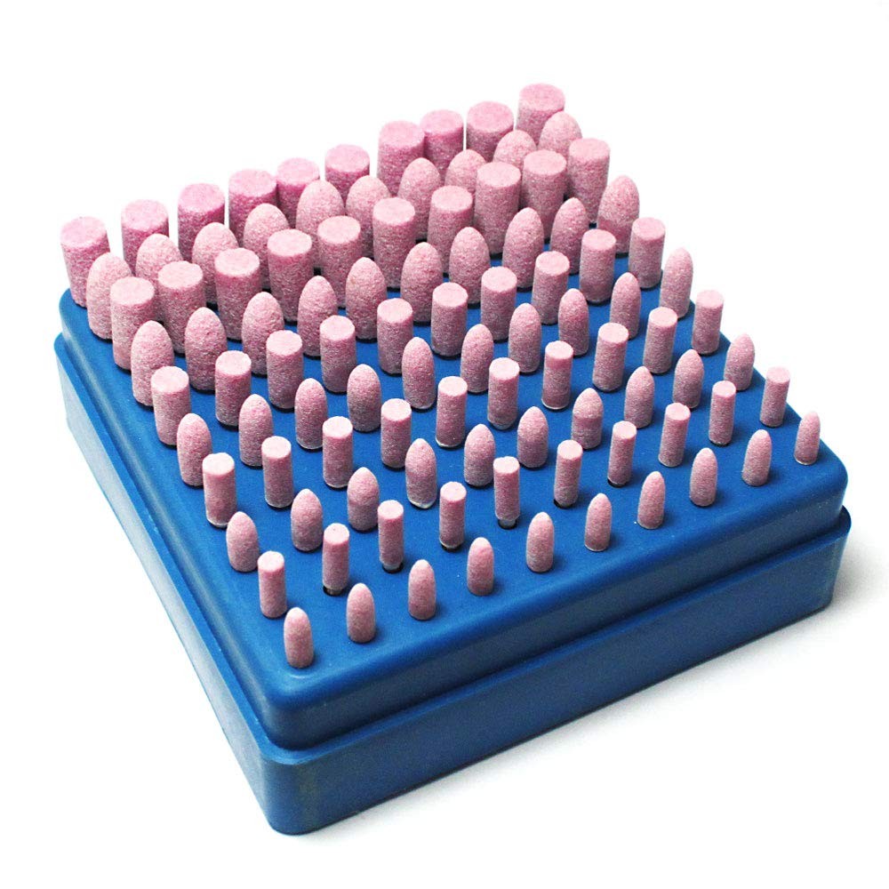 100 Pcs Grinding Stones Set Assorted Abrasive Stone Mounted Grinding Bits