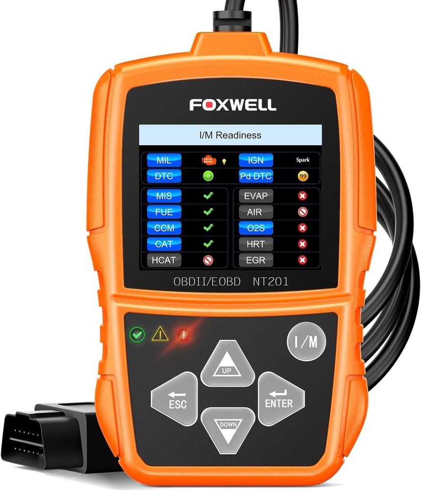 Foxwell NT201 Check Engine Code Reader OBD2 Diagnostic Scanner Read Live Data