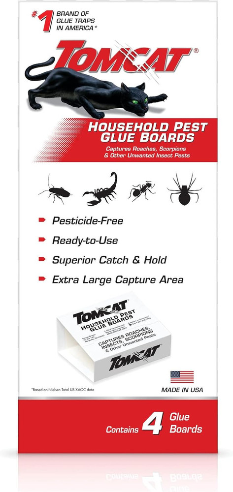Household Pest Glue Trap, 4-Pack