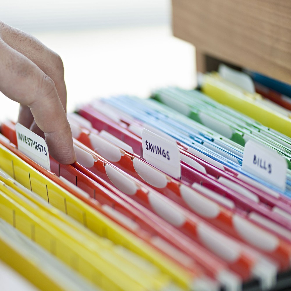 3" File Folder Labels, 24pcs File Folder Tabs with Inserts Labels, Yellow Slot