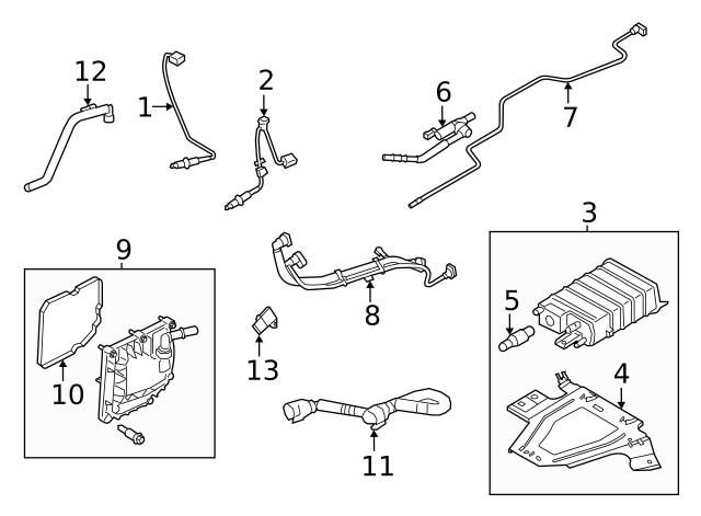 Genuine Ford Oxygen Sensor K2GZ-9G444-D