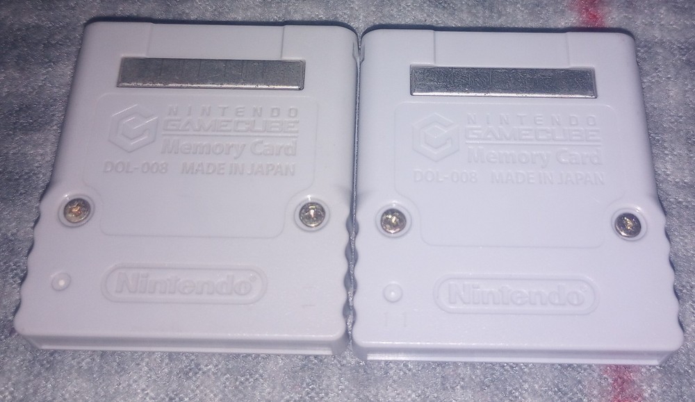 2 Nintendo Gamecube Capcom vs SNK 2EO Memory Card - RARE!! 59 Blocks. Tested.