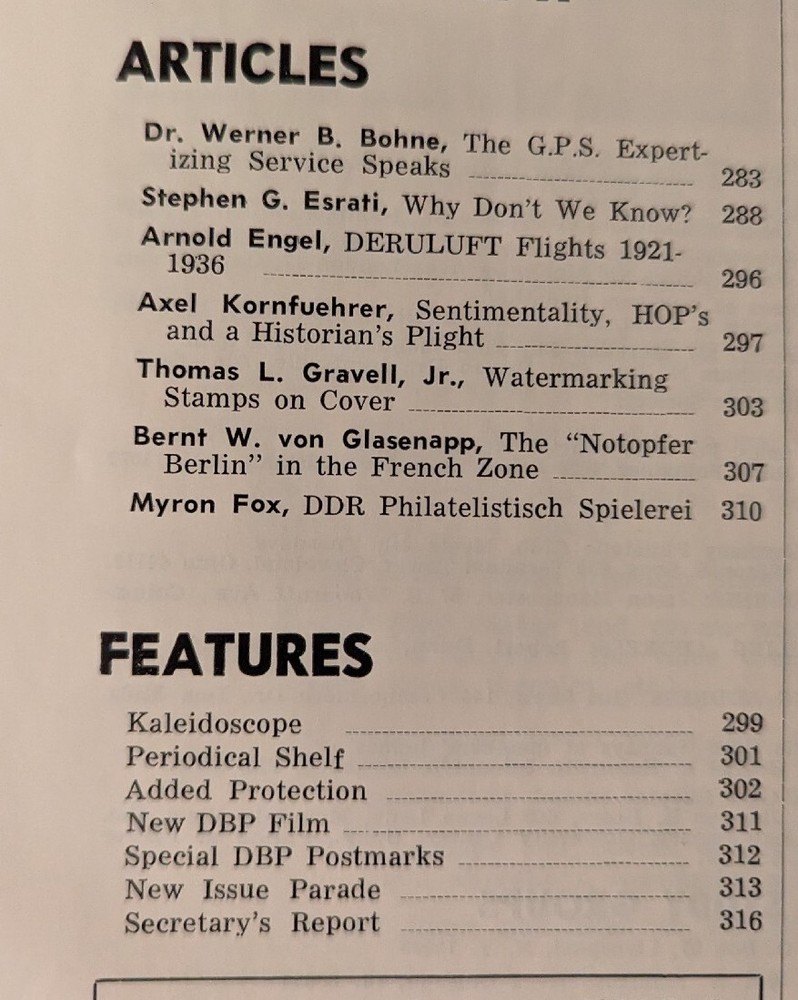 German Postal Specialist Aug 1971 Dresden Issues "Notopfer Berlin" French Zone