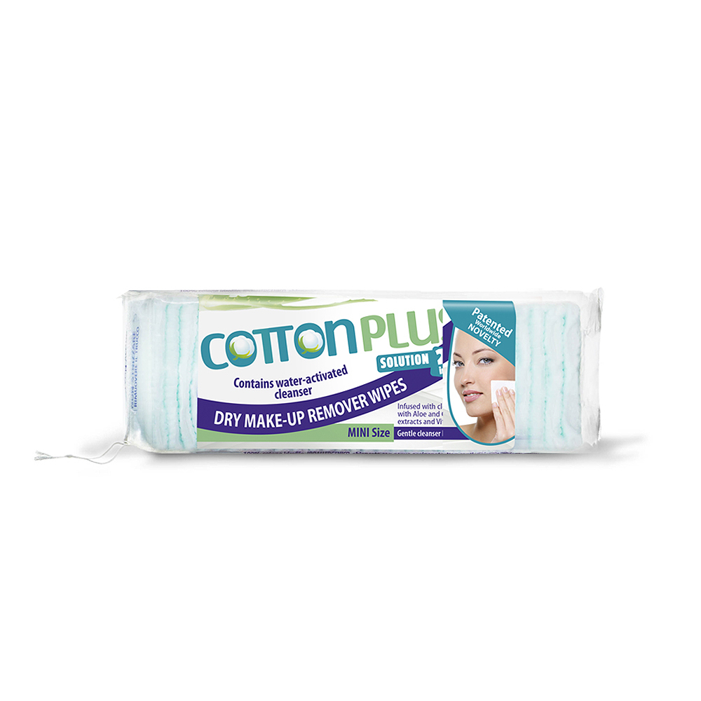 COTTON PLUS SOLUTION 2in1 - ALOE MINI SIZE 60 Gentle cleanser