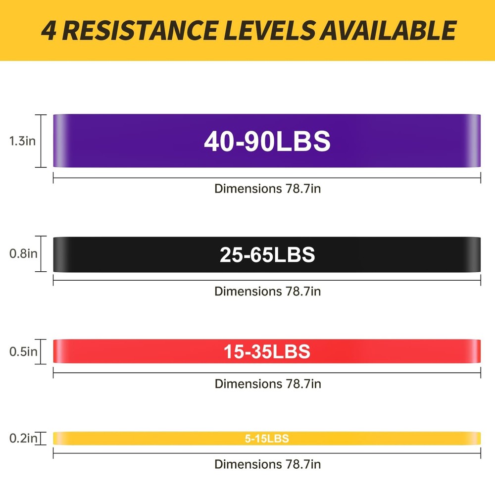 Pull Up Bands, Resistance Band, Pull Up Assistance Band, Long Exercise Workou...