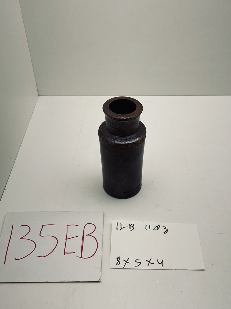 Vintage Blacking Bottle 6” H, 3” W