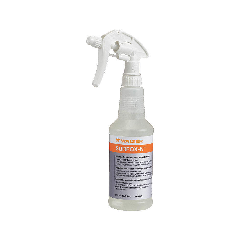 WALTER SURFACE TECHNOLOGIES 54A023 Neutralizing Solution, 5 L, Spray Bottle 38Y2