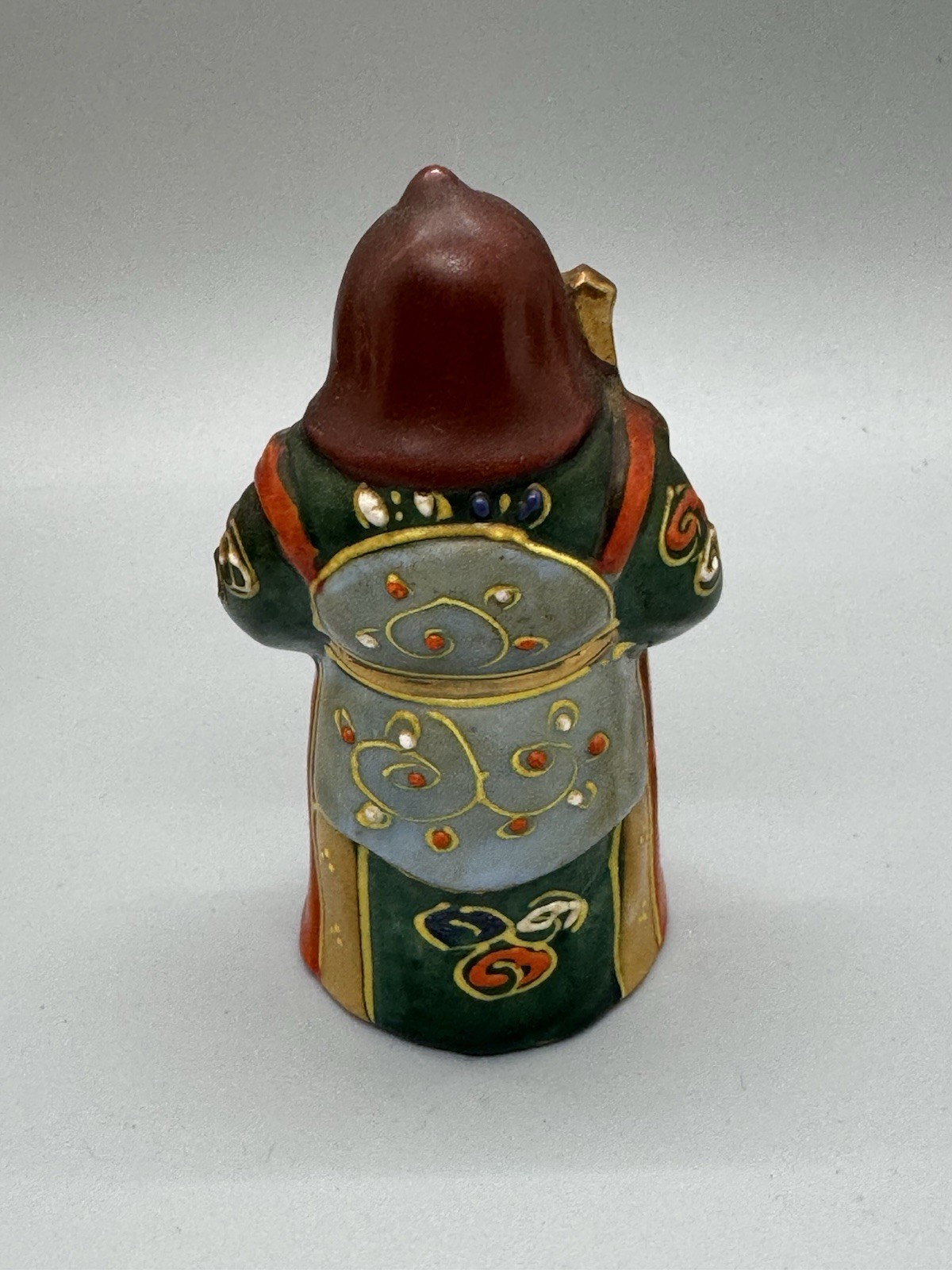 Vintage Kutani Moriage Japanese 7 Lucky Gods Porcelain Figurine Collection