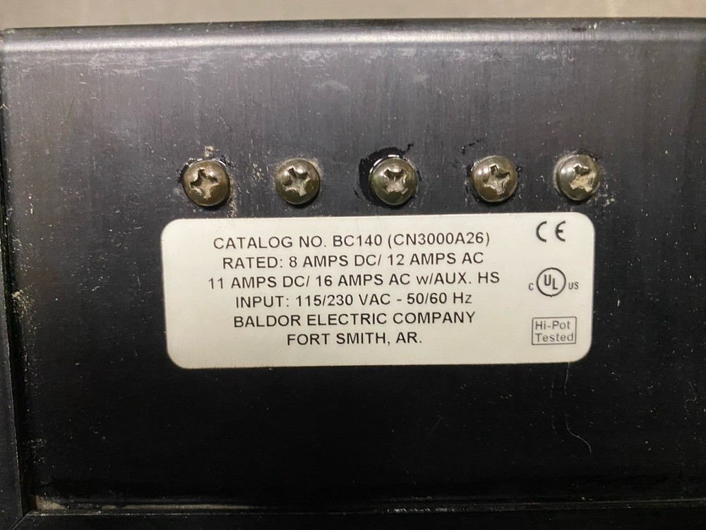 Baldor BC-140 CN3000A26 DC Motor Speed Control