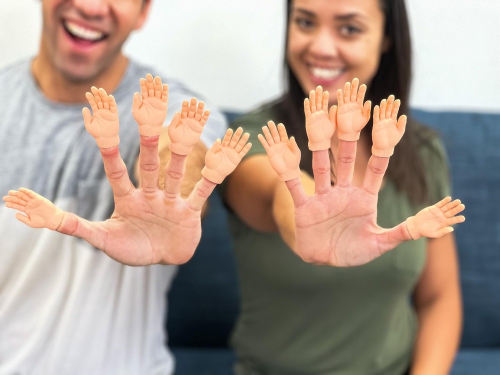 Finger Hands 10 Pack – Premium Rubber Little Tiny Finger Hands – Fun and Rea...