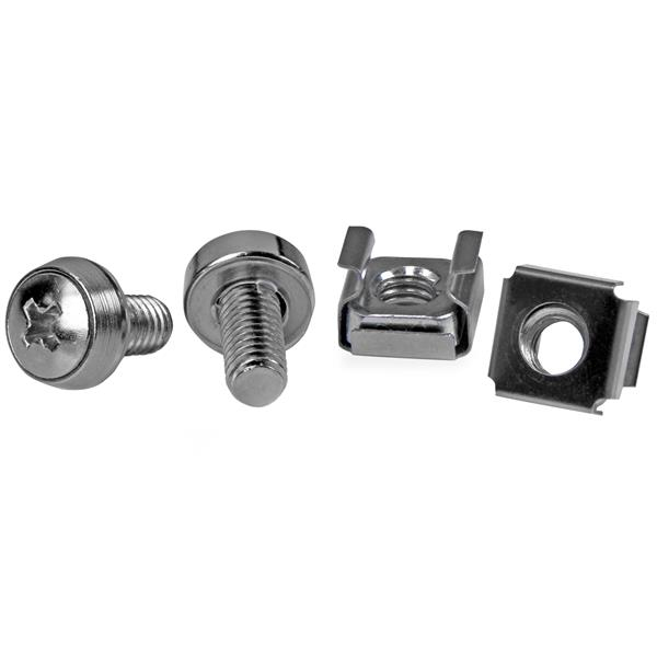 StarTech 4 Pkg M6 Rack Mounting Screws and Cage Nuts - 7 / Pack