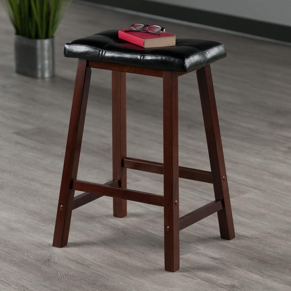 NEW Mona Stool, 24", Antique Walnut